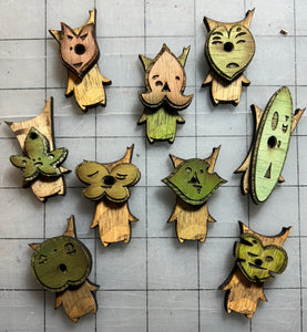 Wooden Korok Magnet