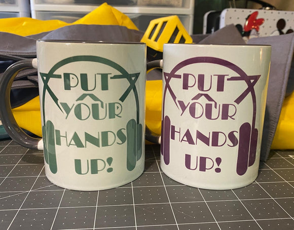 PUT YOUR HANDS UP! - custom mug